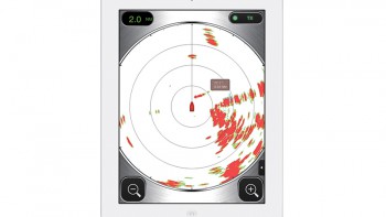 DRS4W Radar Image Displayed on Apple iPad